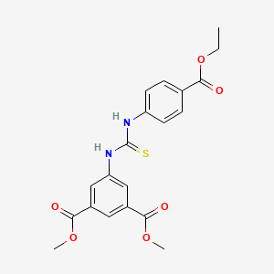 DIMETHYL 5-({[4-(ETHOXYCARBONYL)ANILINO]CARBOTHIOYL}AMINO)ISOPHTHALATE