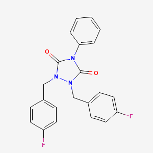 1,2-BIS(4-FLUOROBENZYL)-4-PHENYL-1,2,4-TRIAZOLANE-3,5-DIONE