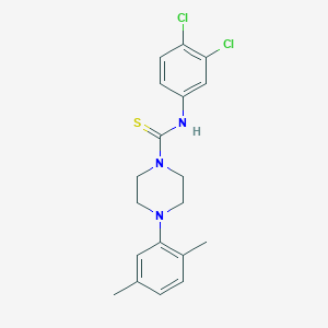 molecular formula C19H21Cl2N3S B3700932 N-(3,4-dichlorophenyl)-4-(2,5-dimethylphenyl)piperazine-1-carbothioamide 