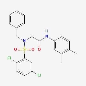 N~2~-benzyl-N~2~-[(2,5-dichlorophenyl)sulfonyl]-N-(3,4-dimethylphenyl)glycinamide