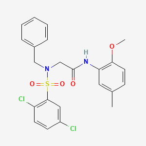 N~2~-benzyl-N~2~-[(2,5-dichlorophenyl)sulfonyl]-N-(2-methoxy-5-methylphenyl)glycinamide