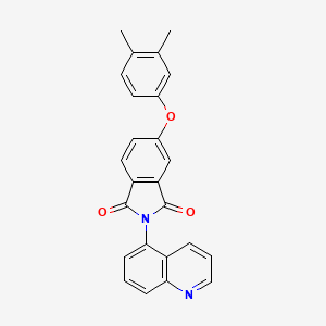 5-(3,4-DIMETHYLPHENOXY)-2-(QUINOLIN-5-YL)-2,3-DIHYDRO-1H-ISOINDOLE-1,3-DIONE