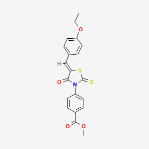 methyl 4-[5-(4-ethoxybenzylidene)-4-oxo-2-thioxo-1,3-thiazolidin-3-yl]benzoate