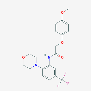 2-(4-methoxyphenoxy)-N-[2-(4-morpholinyl)-5-(trifluoromethyl)phenyl]acetamide