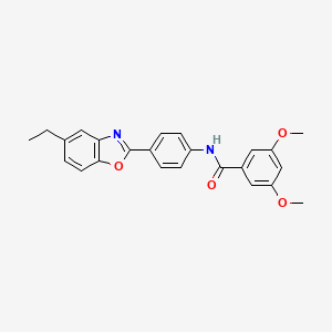 N-[4-(5-ethyl-1,3-benzoxazol-2-yl)phenyl]-3,5-dimethoxybenzamide