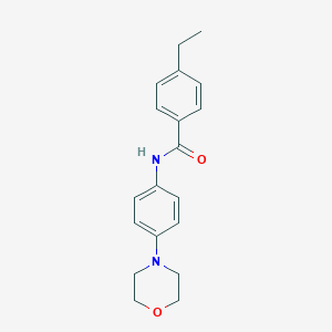 molecular formula C19H22N2O2 B370107 4-ethyl-N-(4-morpholin-4-ylphenyl)benzamide CAS No. 808175-46-4