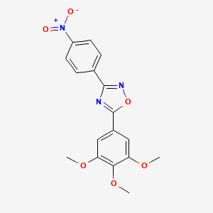 3-(4-nitrophenyl)-5-(3,4,5-trimethoxyphenyl)-1,2,4-oxadiazole