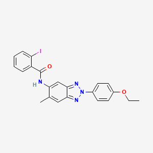 N-[2-(4-ethoxyphenyl)-6-methyl-2H-benzotriazol-5-yl]-2-iodobenzamide