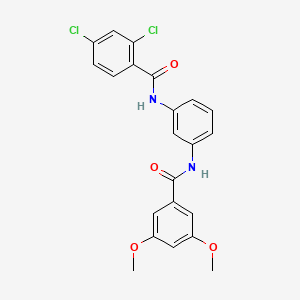 2,4-dichloro-N-{3-[(3,5-dimethoxybenzoyl)amino]phenyl}benzamide