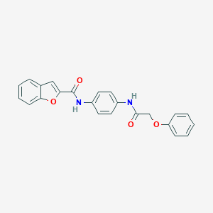 N-{4-[(phenoxyacetyl)amino]phenyl}-1-benzofuran-2-carboxamide