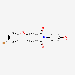 molecular formula C21H14BrNO4 B3701221 5-(4-Bromophenoxy)-2-(4-methoxyphenyl)isoindole-1,3-dione 