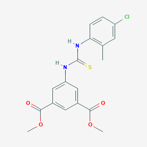 DIMETHYL 5-{[(4-CHLORO-2-METHYLANILINO)CARBOTHIOYL]AMINO}ISOPHTHALATE