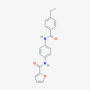 N-[4-[(4-ethylbenzoyl)amino]phenyl]furan-2-carboxamide