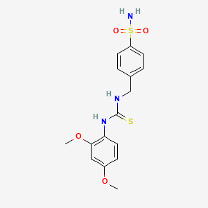 4-({[(2,4-Dimethoxyphenyl)carbamothioyl]amino}methyl)benzenesulfonamide