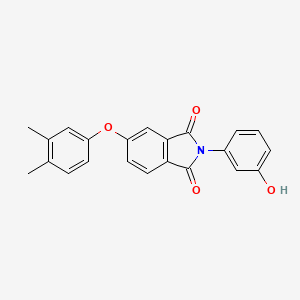 5-(3,4-DIMETHYLPHENOXY)-2-(3-HYDROXYPHENYL)-2,3-DIHYDRO-1H-ISOINDOLE-1,3-DIONE