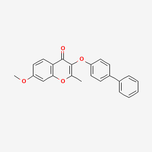 3-(4-biphenylyloxy)-7-methoxy-2-methyl-4H-chromen-4-one