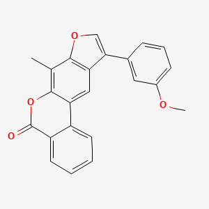 10-(3-methoxyphenyl)-7-methyl-5H-benzo[c]furo[3,2-g]chromen-5-one