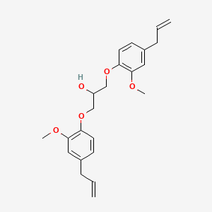 molecular formula C23H28O5 B3701515 1,3-bis(4-allyl-2-methoxyphenoxy)-2-propanol 