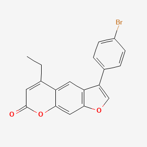 3-(4-bromophenyl)-5-ethyl-7H-furo[3,2-g]chromen-7-one