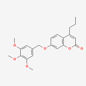 4-propyl-7-[(3,4,5-trimethoxybenzyl)oxy]-2H-chromen-2-one