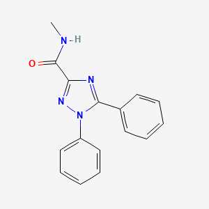 molecular formula C16H14N4O B3701544 N-methyl-1,5-diphenyl-1H-1,2,4-triazole-3-carboxamide CAS No. 88839-16-1