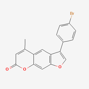 3-(4-bromophenyl)-5-methyl-7H-furo[3,2-g]chromen-7-one