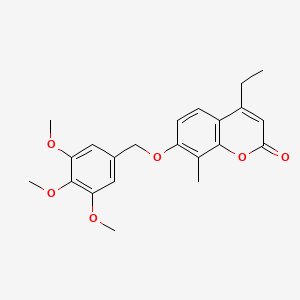 4-ethyl-8-methyl-7-[(3,4,5-trimethoxybenzyl)oxy]-2H-chromen-2-one