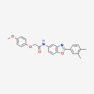 N-[2-(3,4-dimethylphenyl)-1,3-benzoxazol-5-yl]-2-(4-methoxyphenoxy)acetamide