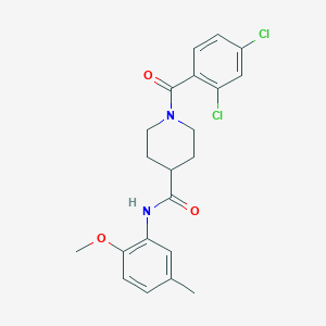 1-(2,4-dichlorobenzoyl)-N-(2-methoxy-5-methylphenyl)piperidine-4-carboxamide