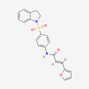 N-[4-(2,3-dihydro-1H-indol-1-ylsulfonyl)phenyl]-3-(2-furyl)acrylamide