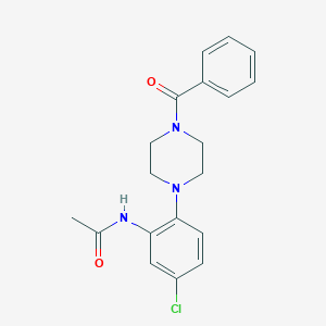 N-{5-chloro-2-[4-(phenylcarbonyl)piperazin-1-yl]phenyl}acetamide