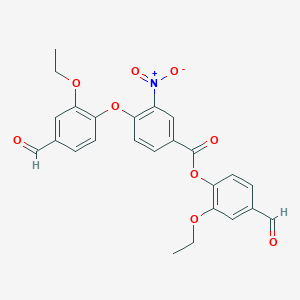 2-ethoxy-4-formylphenyl 4-(2-ethoxy-4-formylphenoxy)-3-nitrobenzoate