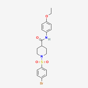 1-(4-BROMOBENZENESULFONYL)-N-(4-ETHOXYPHENYL)PIPERIDINE-4-CARBOXAMIDE