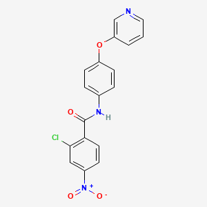 2-chloro-4-nitro-N-(4-pyridin-3-yloxyphenyl)benzamide