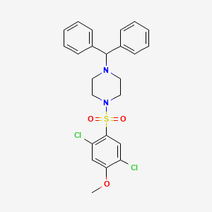 1-(2,5-Dichloro-4-methoxybenzenesulfonyl)-4-(diphenylmethyl)piperazine