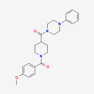 1-{[1-(4-methoxybenzoyl)-4-piperidinyl]carbonyl}-4-phenylpiperazine