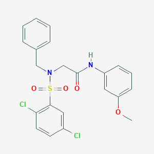 N~2~-benzyl-N~2~-[(2,5-dichlorophenyl)sulfonyl]-N-(3-methoxyphenyl)glycinamide