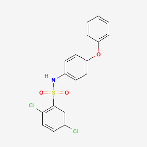 molecular formula C18H13Cl2NO3S B3702096 2,5-dichloro-N-(4-phenoxyphenyl)benzenesulfonamide 