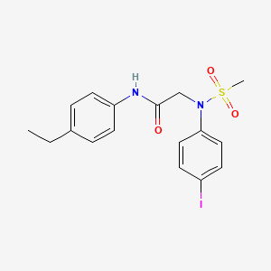 N-(4-ethylphenyl)-N~2~-(4-iodophenyl)-N~2~-(methylsulfonyl)glycinamide