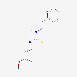 N-(3-methoxyphenyl)-N'-[2-(2-pyridinyl)ethyl]thiourea