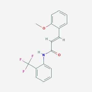 3-(2-methoxyphenyl)-N-[2-(trifluoromethyl)phenyl]acrylamide