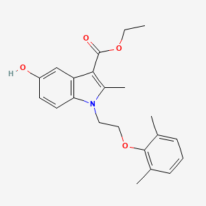 ethyl 1-[2-(2,6-dimethylphenoxy)ethyl]-5-hydroxy-2-methyl-1H-indole-3-carboxylate