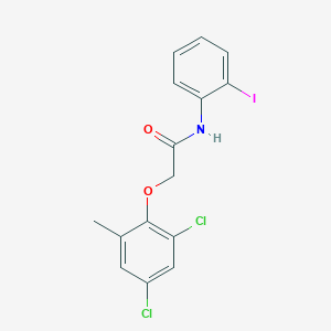 2-(2,4-dichloro-6-methylphenoxy)-N-(2-iodophenyl)acetamide