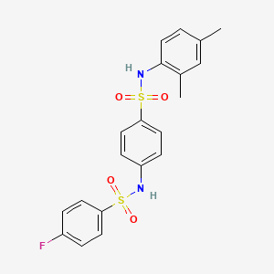 N-(4-{[(2,4-dimethylphenyl)amino]sulfonyl}phenyl)-4-fluorobenzenesulfonamide