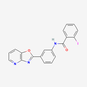 2-iodo-N-(3-[1,3]oxazolo[4,5-b]pyridin-2-ylphenyl)benzamide