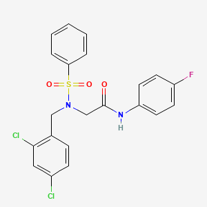 N~2~-(2,4-dichlorobenzyl)-N-(4-fluorophenyl)-N~2~-(phenylsulfonyl)glycinamide