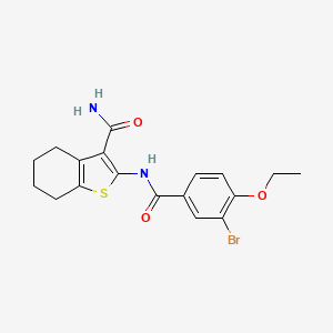 2-{[(3-Bromo-4-ethoxyphenyl)carbonyl]amino}-4,5,6,7-tetrahydro-1-benzothiophene-3-carboxamide