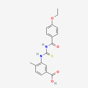 3-({[(4-ethoxybenzoyl)amino]carbonothioyl}amino)-4-methylbenzoic acid