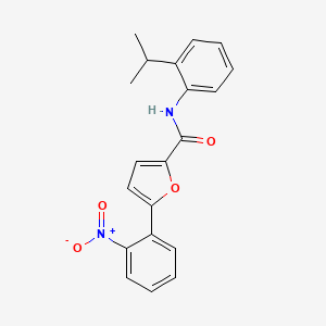 molecular formula C20H18N2O4 B3702598 N-(2-isopropylphenyl)-5-(2-nitrophenyl)-2-furamide 