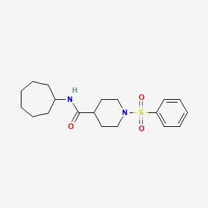 N-cycloheptyl-1-(phenylsulfonyl)-4-piperidinecarboxamide